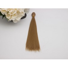 Волосы искусственные прямые 25 см. 1 метр, цвет – М27.