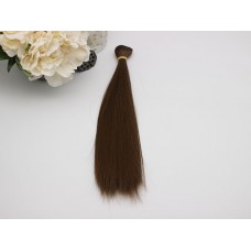 Волосы искусственные прямые 25 см. 1 метр, цвет – 10.