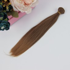 Волосы искусственные прямые 25 см. 1 метр, цвет (каштан амбре)