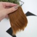 Волосы искусственные слегка подкрученные 10 см. Цвет 13 - темный русый 