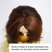 Волосы искусственные слегка подкрученные 10 см. Цвет 28 - темный каштан