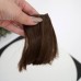 Волосы искусственные слегка подкрученные 10 см. Цвет 28 - темный каштан