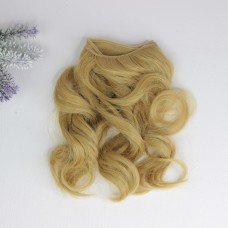 Волосы искусственные люкс волна 15 см. 1 метр, цвет – 86
