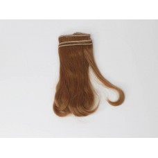 Волосы искусственные прямые концы подкрученные - 15 см. 1 метр, цвет – 13.