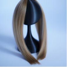 Волосы искусственные прямые 25 см. 1 метр, цвет – 40 (темный русый)