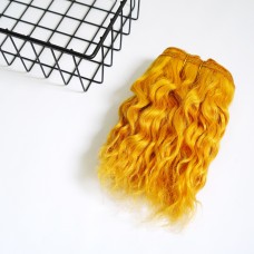 Трассы козочка волнистые 100 грамм. Цвет-рыже-желтый (curly 144)