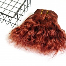 Трессы козочка волнистые 100 грамм. Цвет-красный с рыжим оттенком (curly 33)